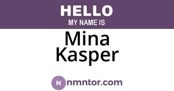 Mina Kasper