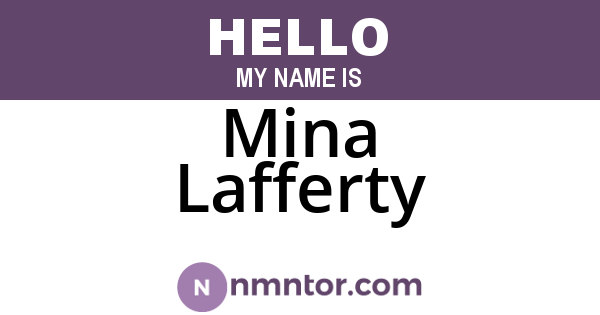 Mina Lafferty
