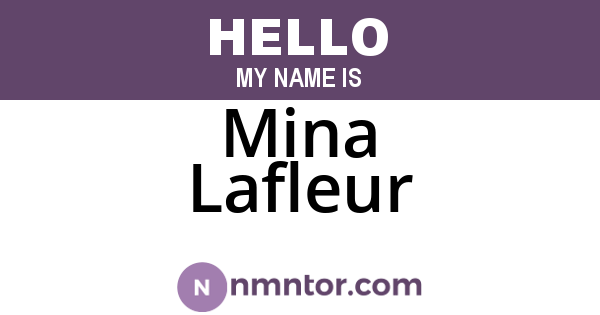 Mina Lafleur