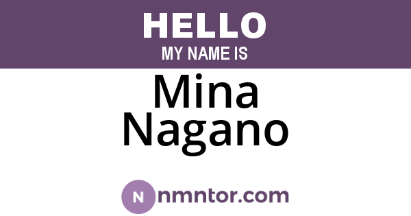 Mina Nagano