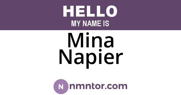 Mina Napier