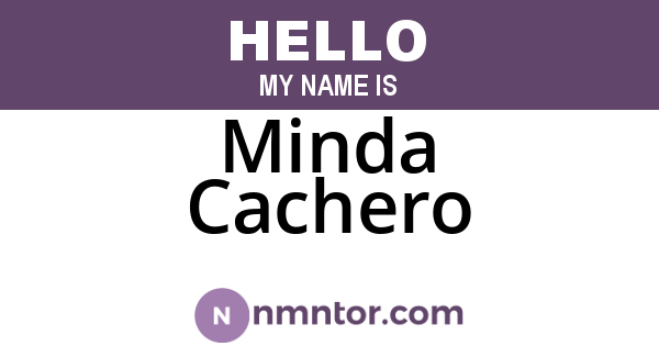 Minda Cachero