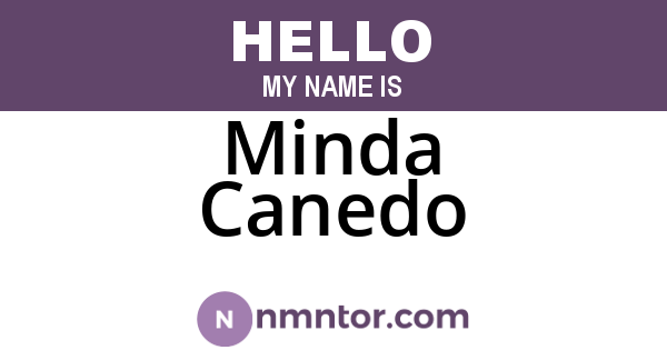 Minda Canedo