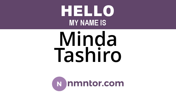 Minda Tashiro