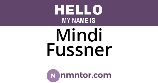 Mindi Fussner