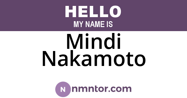 Mindi Nakamoto