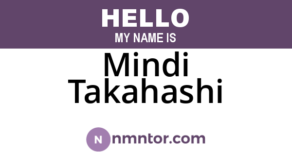 Mindi Takahashi