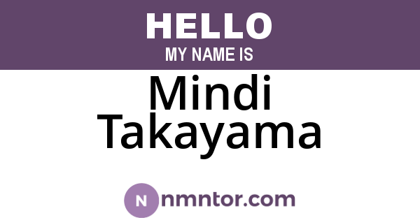 Mindi Takayama