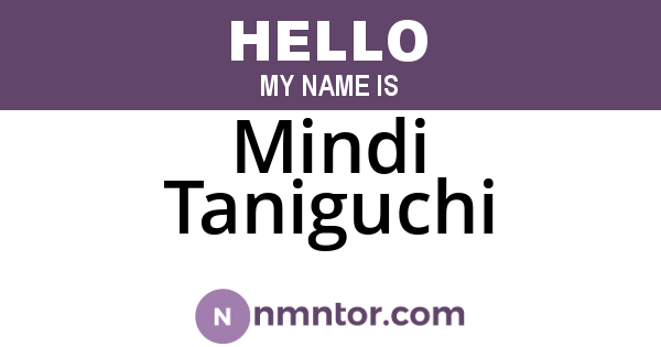 Mindi Taniguchi
