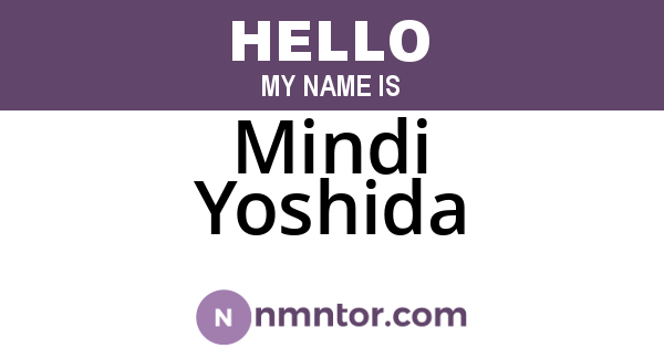 Mindi Yoshida