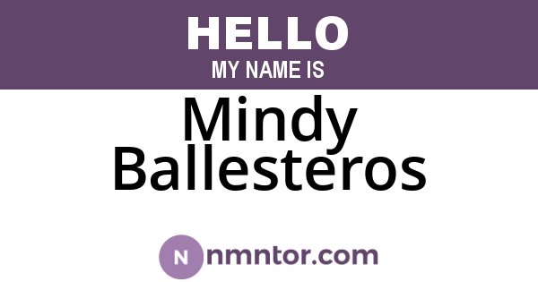 Mindy Ballesteros
