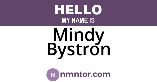 Mindy Bystron