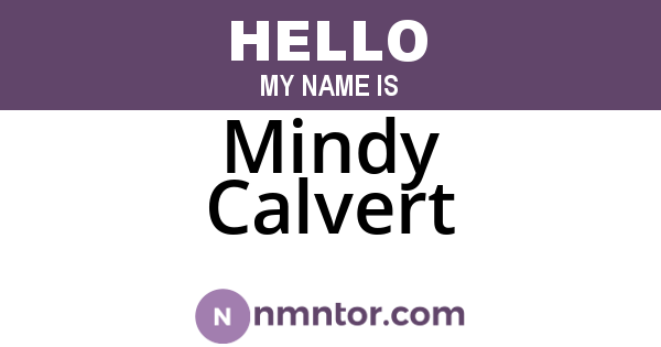 Mindy Calvert
