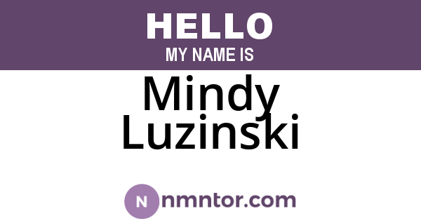 Mindy Luzinski