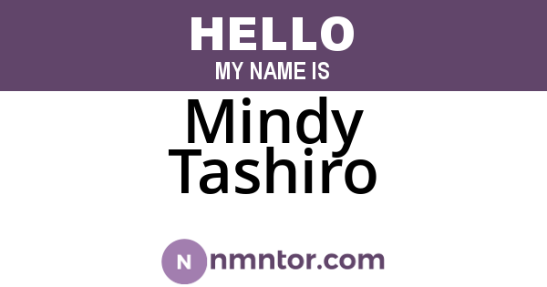 Mindy Tashiro