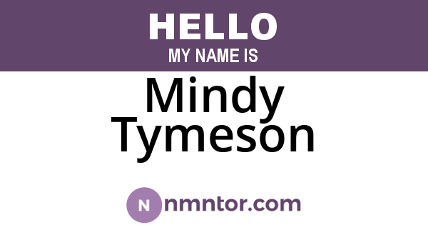 Mindy Tymeson