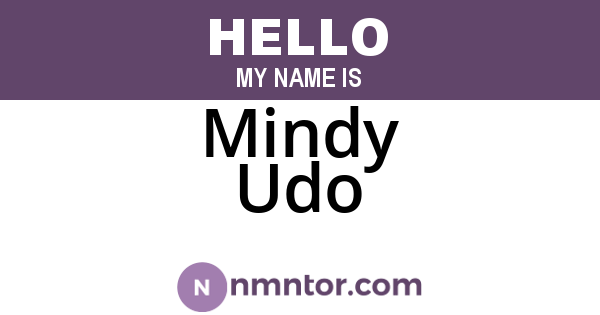 Mindy Udo