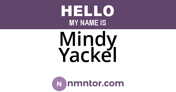 Mindy Yackel