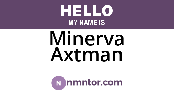 Minerva Axtman