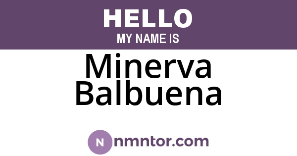 Minerva Balbuena