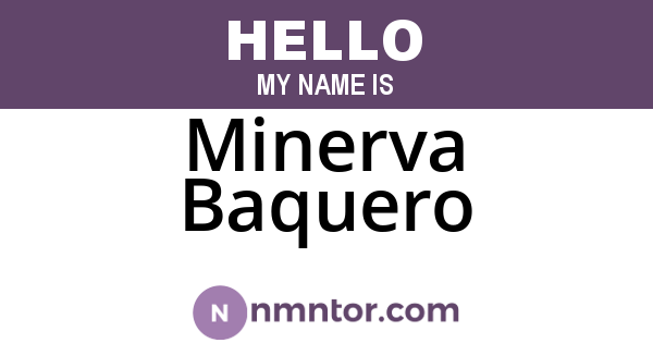 Minerva Baquero