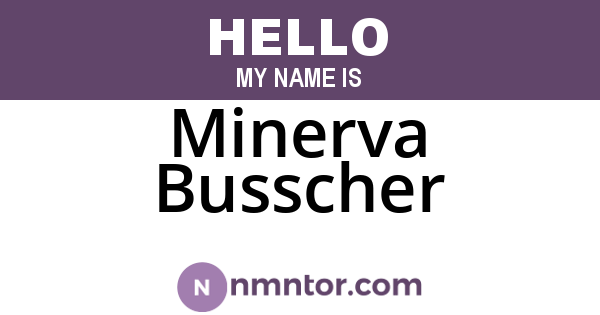 Minerva Busscher