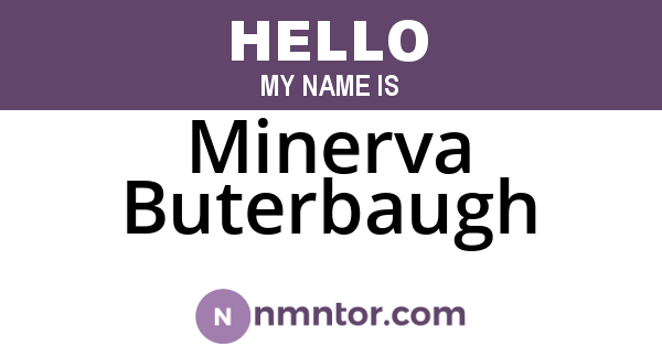 Minerva Buterbaugh