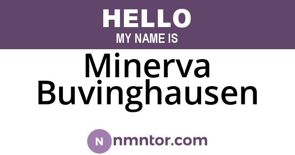 Minerva Buvinghausen
