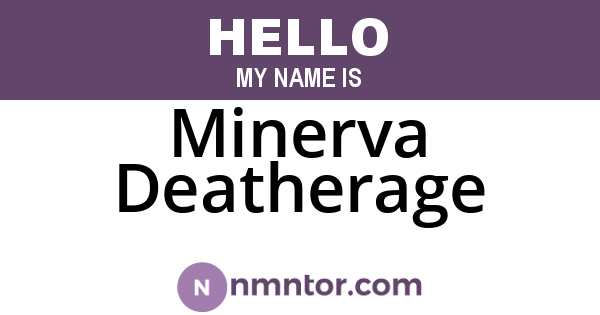 Minerva Deatherage
