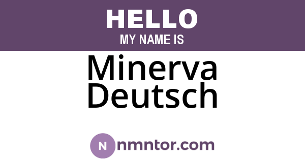 Minerva Deutsch