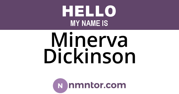 Minerva Dickinson