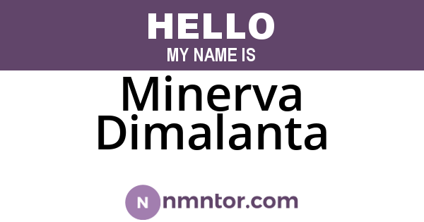 Minerva Dimalanta