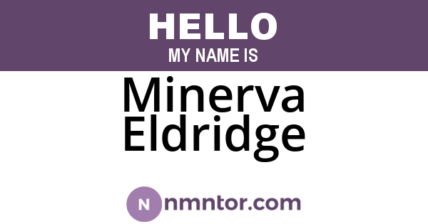 Minerva Eldridge