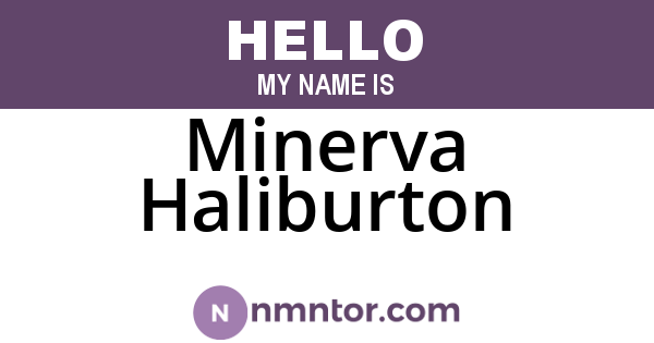 Minerva Haliburton