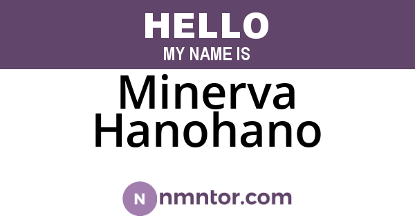 Minerva Hanohano