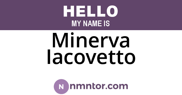 Minerva Iacovetto
