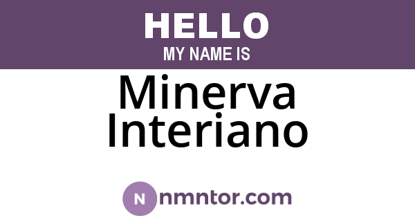 Minerva Interiano