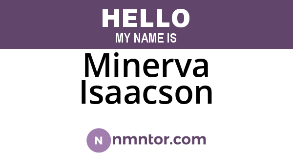 Minerva Isaacson