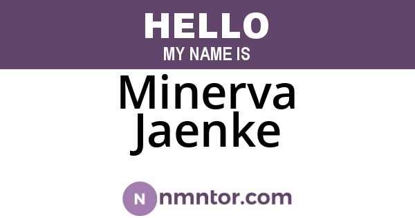 Minerva Jaenke