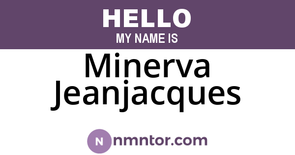 Minerva Jeanjacques