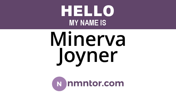 Minerva Joyner