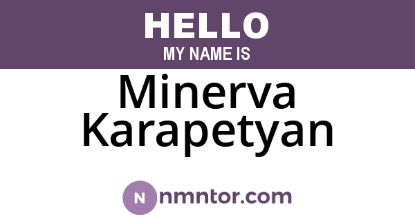 Minerva Karapetyan
