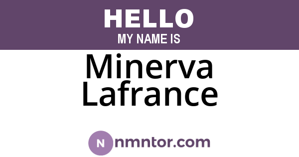 Minerva Lafrance