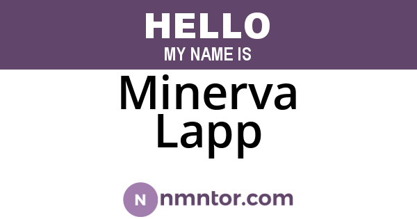 Minerva Lapp
