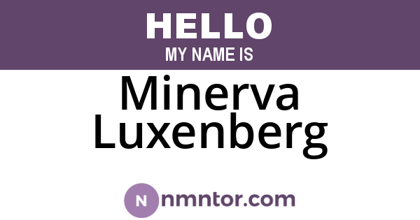 Minerva Luxenberg