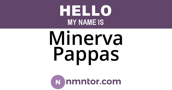 Minerva Pappas
