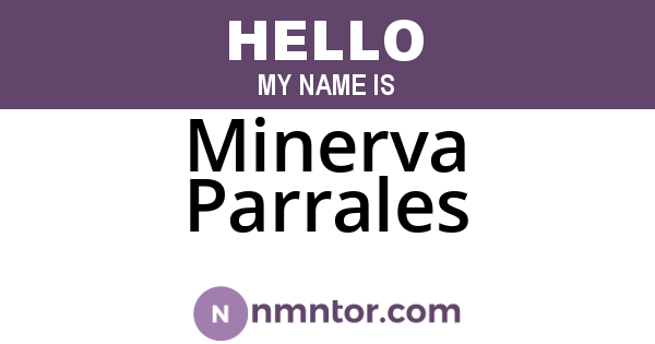 Minerva Parrales