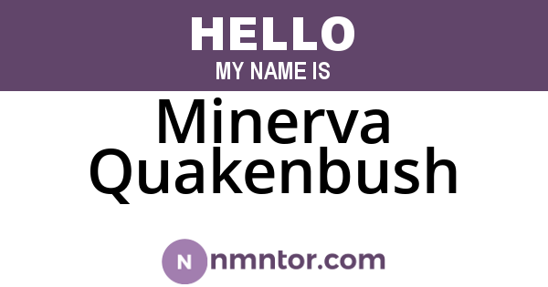 Minerva Quakenbush