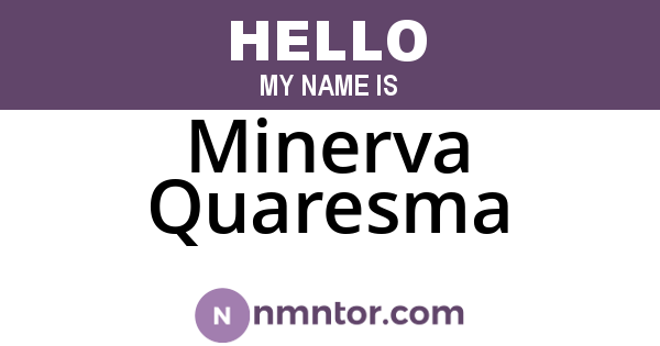 Minerva Quaresma