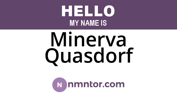 Minerva Quasdorf